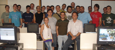 Foto do encerramento da disciplina do curso de Pós-Graduação em Desenvolvimento de Sistemas Web, na UnoChapecó, SC.